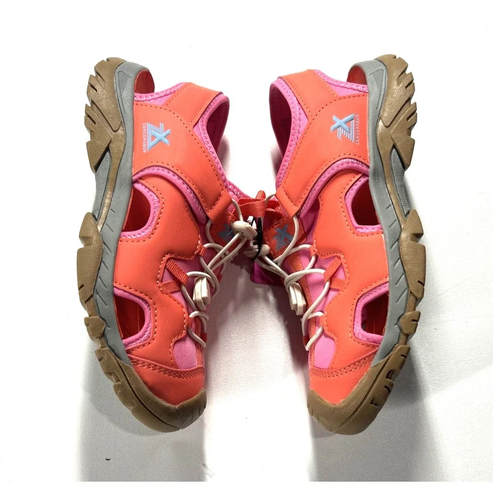 ZeroXposur Wallowa Kids Sport Sandals Size‎ 5 Coral Pink Closed Toe Shoes NEW
